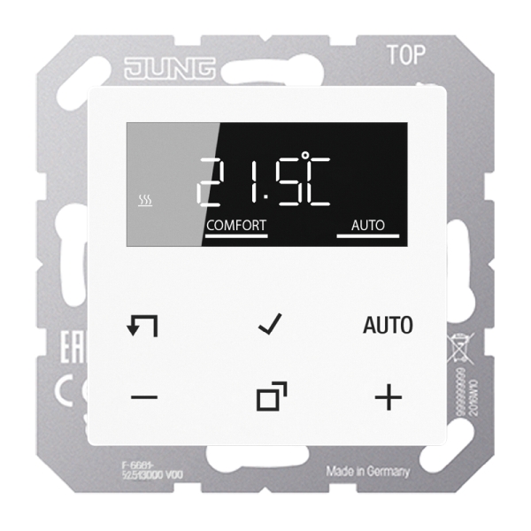 Jung TRDA1790WW LB-Management Raumthermostat-Set Serie AS/A alpinweiß