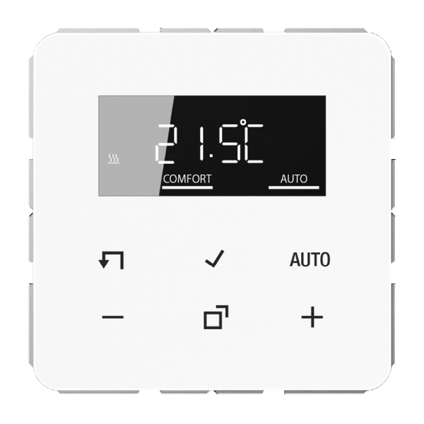 Jung TRDCD1790WW LB-Management Raumthermostat-Set Serie CD alpinweiß