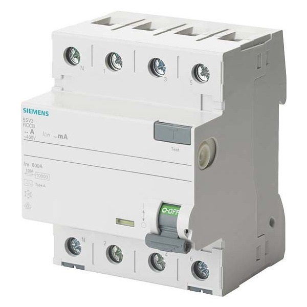 Siemens 5SV3344-6KL FI-Schutzschalter Fehlerstromschutzschalter 40A 4-polig 30mA Typ A