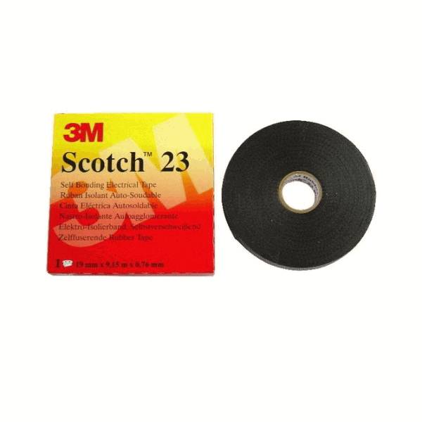 3M Scotch 23 19x9,15 Isolierband Kautschuk 19mm x 9,15 Meter selbstverschweißend