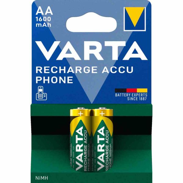 Varta T399 Phone Akku AA 1600mAh NiMH 2 Stück