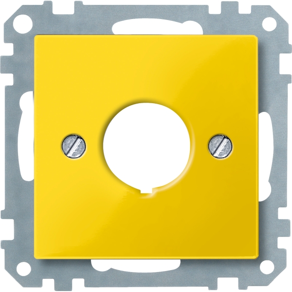 Merten 393803 Zentralplatte für Not-Ausschalter gelb System M