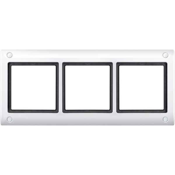 Merten 401319 AQUADESIGN-Rahmen mitVerschraubung 3-fach polarweiß