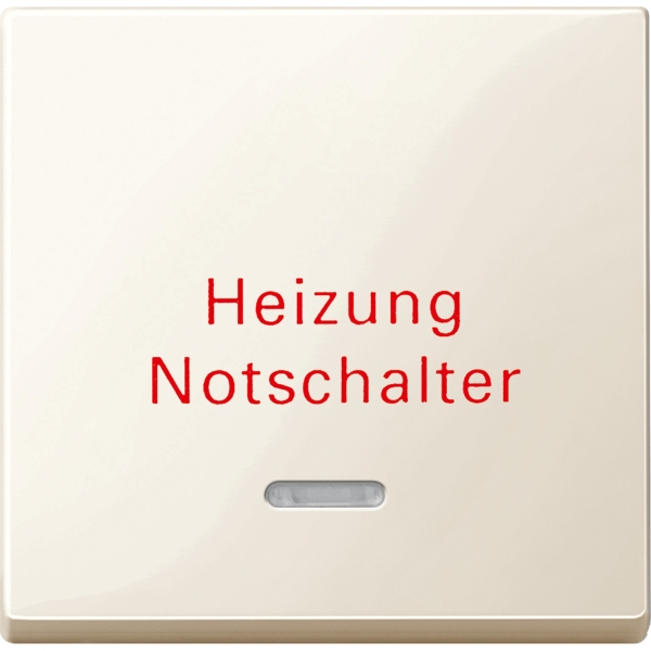 Merten 435144 Wippe mit Kontrollfenster und Aufdruck Heizungsnotschalter cremeweiß glänzend System M
