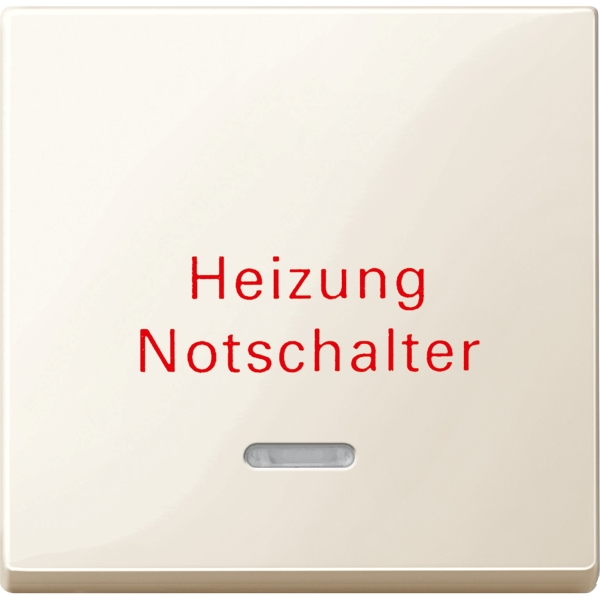 Merten 435144 Wippe mit Kontrollfenster und Aufdruck Heizungsnotschalter cremeweiß glänzend System M