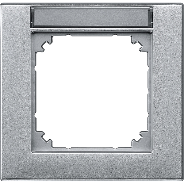 Merten 476160 M-PLAN-Rahmen 1-fach beschriftbar aluminium