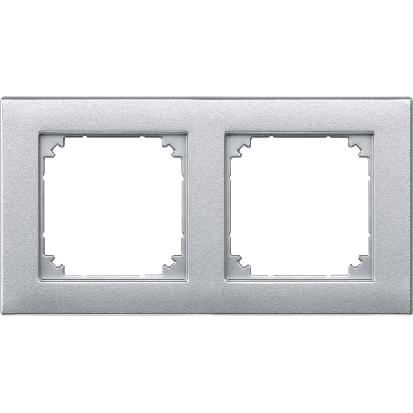 Merten 486260 M-PLAN-Rahmen 2-fach aluminium