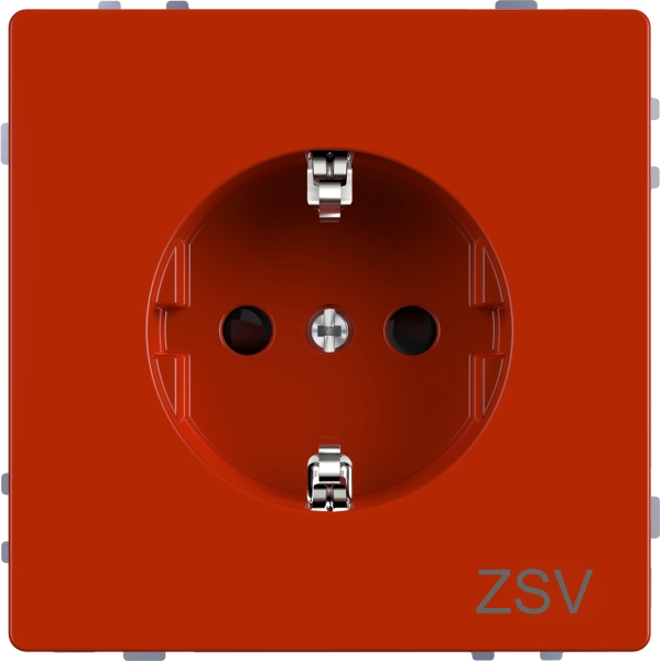 Merten MEG2300-6002 Schuko-Steckdose für Sonderstromkreise erhöhter Berührungsschutz Steckklemmen orange System Design