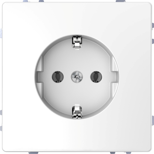 Merten MEG2400-6035 Schuko-Steckdose erhöhter Berührungsschutz Schraub-Liftklemmen Lotosweiß System Design