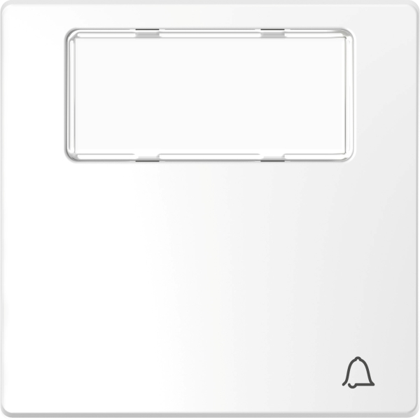 Merten MEG3365-6035 Wippe mit Schriftfeld und Kennzeichnung Klingel Lotosweiß System Design