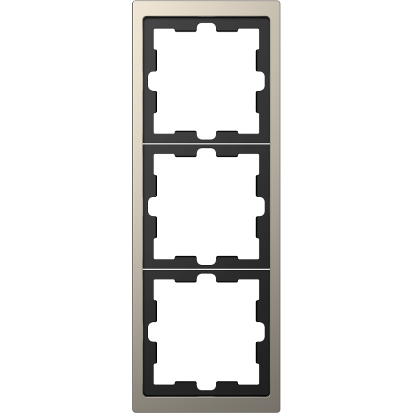 Merten MEG4030-6550 D-Life Metall Rahmen 3-fach Nickelmetallic