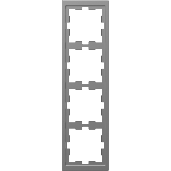 Merten MEG4040-6536 D-Life Rahmen 4-fach Edelstahl