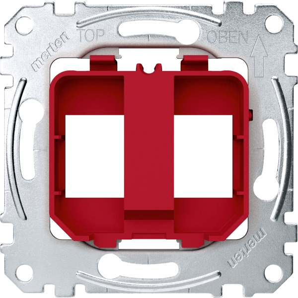 Merten MEG4566-0006 Tragplatten für Steckverbinder Modular Jack rot