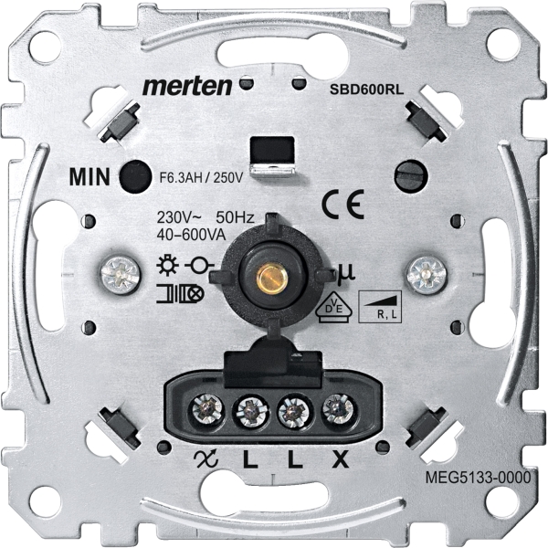 Merten MEG5133-0000 Drehdimmer-Einsatz für induktive Last 40-600W/VA