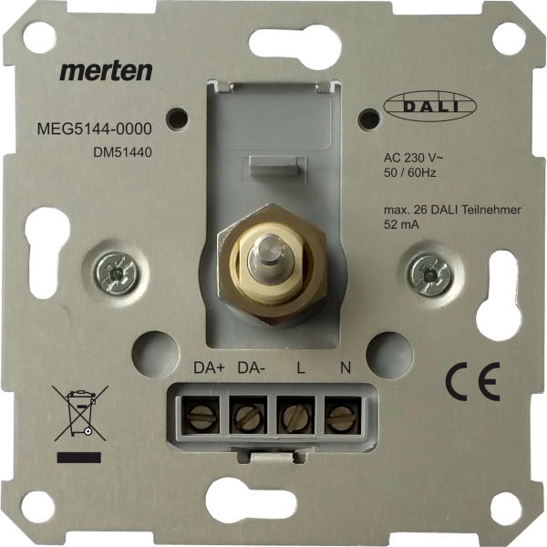 Merten MEG5144-0000 DALI-Drehdimmer-Einsatz TunableWhite mit Spannungsversorgung