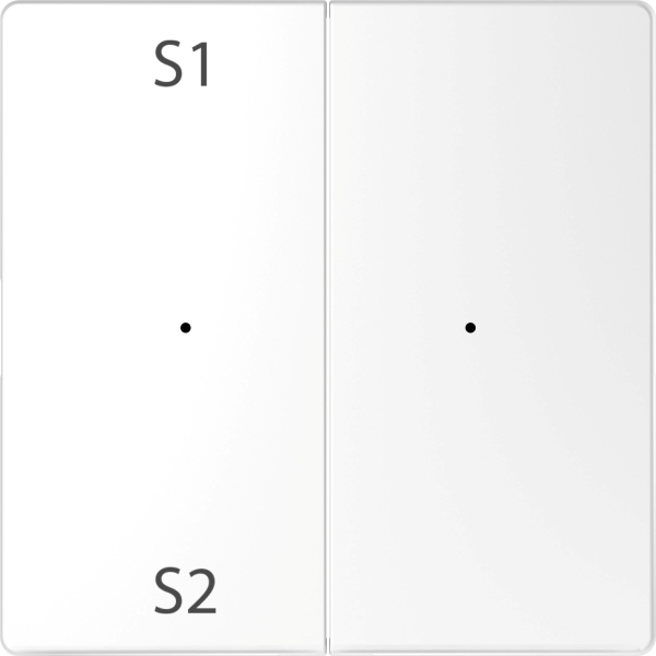 Merten MEG5226-6035 Wippen für Taster-Modul 2-fach (Szene1/2 blank) Lotosweiß System Design