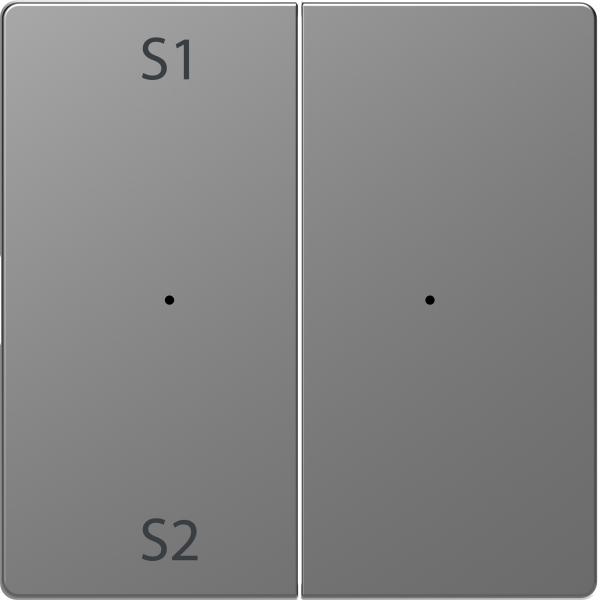 Merten MEG5226-6036 Wippen für Taster-Modul 2-fach (Szene1/2 blank) Edelstahl System Design