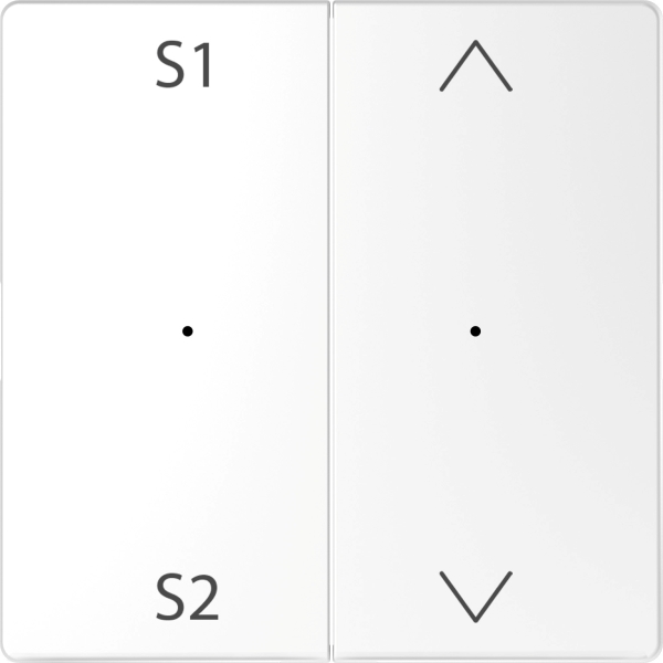 Merten MEG5227-6035 Wippen für Taster-Modul 2-fach (Szene1/2 Auf/Ab) Lotosweiß System Design