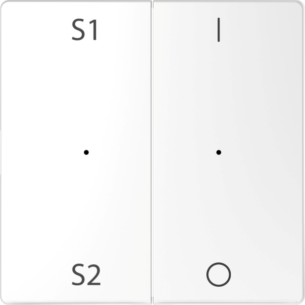 Merten MEG5228-6035 Wippen für Taster-Modul 2-fach (Szene1/2 1/0) Lotosweiß System Design