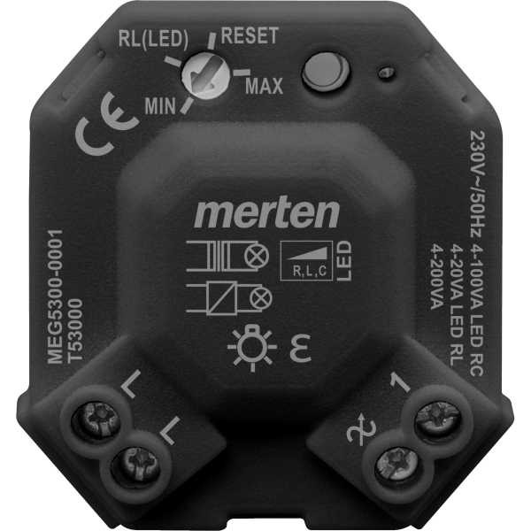 Merten MEG5300-0001 Universal LED Dimmermodul schwarz