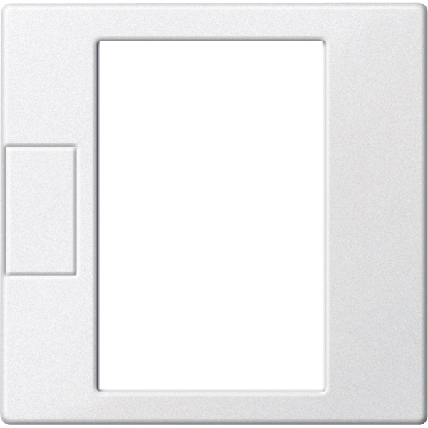 Merten MEG5775-0419 Zentralplatte für Universal Temperaturregler-Einsatz mit Touch-Display polarweiß System M