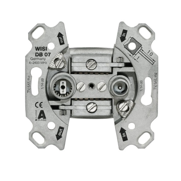 Wisi DB07 Universal-Durchgangsdose 5-2400 MHz