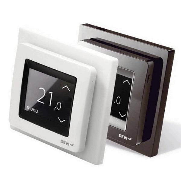 DEVI Uhrenthermostat Touch-Display DEVIreg Touch ohne Rahmen