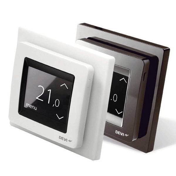 DEVI Uhrenthermostat Touch-Display DEVIreg Touch schwarz