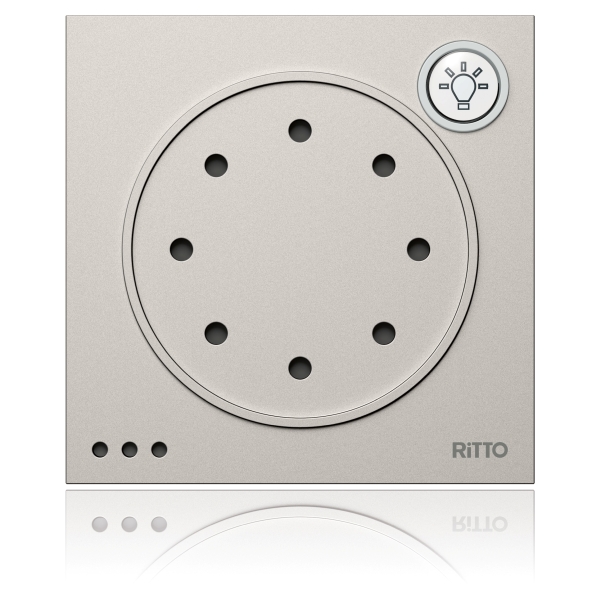 Ritto 1876030 Portier Türsprechmodul mit Lichttaste titan