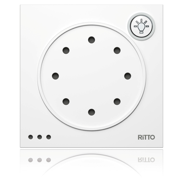 Ritto 1876070 Portier Türsprechmodul mit Lichttaste weiß