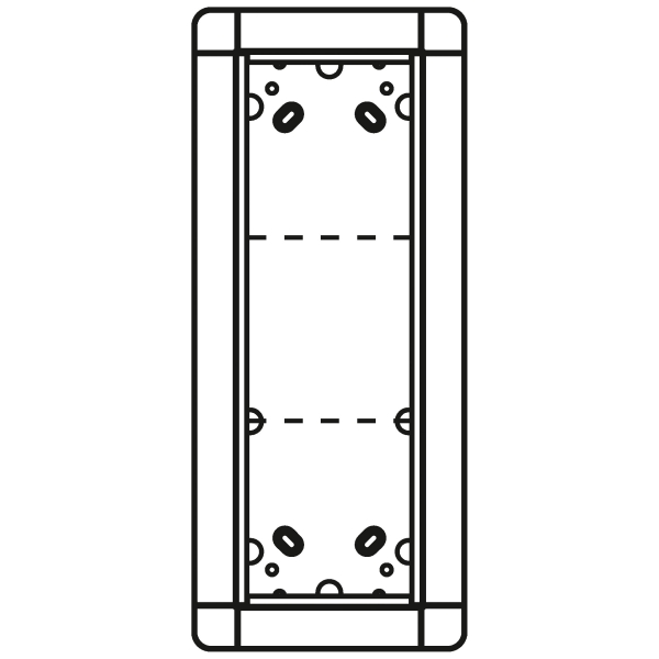 Ritto 1881330 Unterputzrahmen 3 Modulplätze titan
