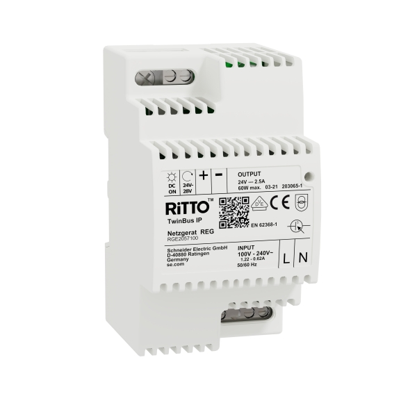 Ritto RGE2057100 Netzgerät TwinBus IP 24 V DC 60 W grau