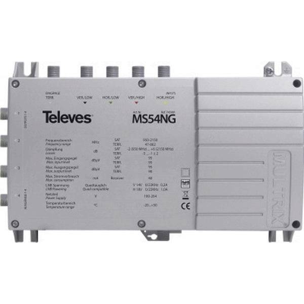 Televes MS54NG MULTRIX Multischalter 4 Teilnehmer 1 LNB