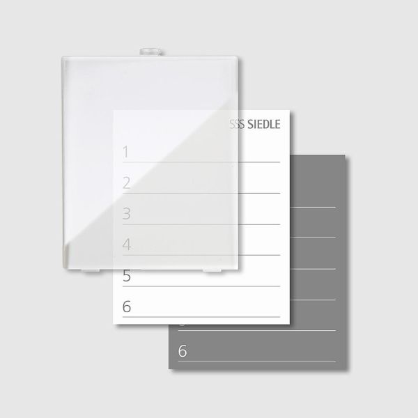 Sonderartikel: Siedle HT611-... Sichtscheibe mit Schrifteinlage Glasklar 200005871-00