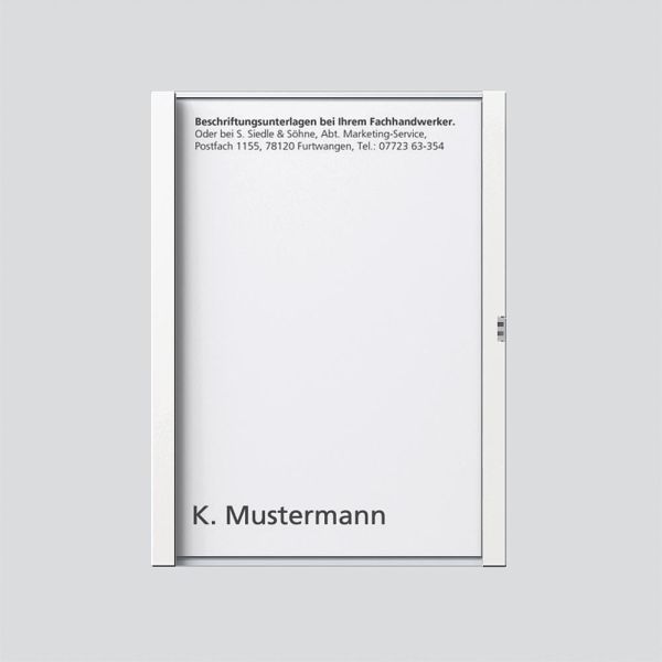 Sonderartikel: Siedle TM611-1,BTM650-1W Namensschild komplett Weiß 200029038-00