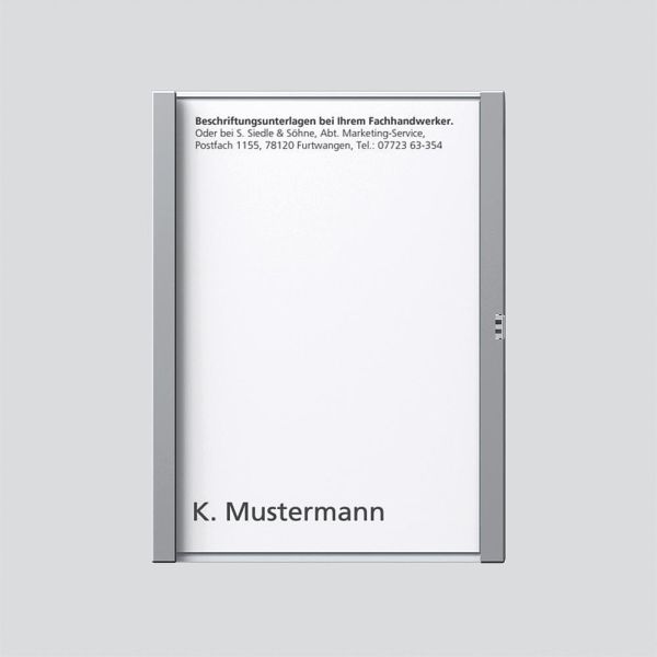 Sonderartikel: Siedle TM612-1,BTM650-01SM Namensschild komplett Silber-Metallic 200029784-00