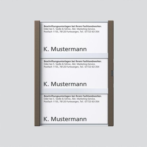 Sonderartikel: Siedle TM612-3,BTM650-03BG Namensschild komplett Bernstein-Glimmer 200029958-00