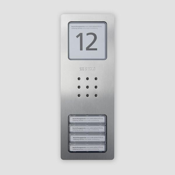 Siedle CA812-4E Audio-Türstation Siedle Compact Edelstahl gebürstet 210008750-00