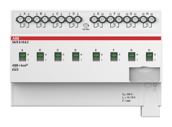 ABB SA/S8.16.6.2 Schaltaktor 8fach 16 A C-Last mit Energiefunktion REG 2CDG110271R0011