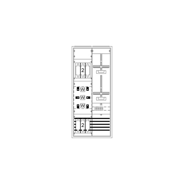 Striebel & John KS405SB Mess- und Wandlerschrank Aufputz mit Zählerkreuz 2CPX032405R9999