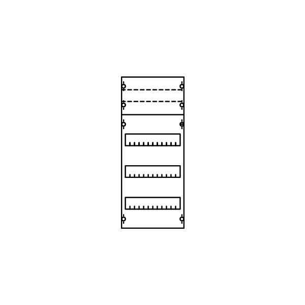 Striebel & John 1V0KA Reiheneinbaugeräte-Modul Reihenabstand 125mm 4RE / BH0 1FB 2CPX037593R9999