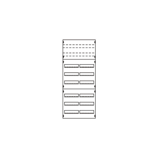 Striebel & John 2V43KA Reiheneinbaugeräte-Modul Reihenabstand 125mm 8RE / BH4 2FB 2CPX037678R9999