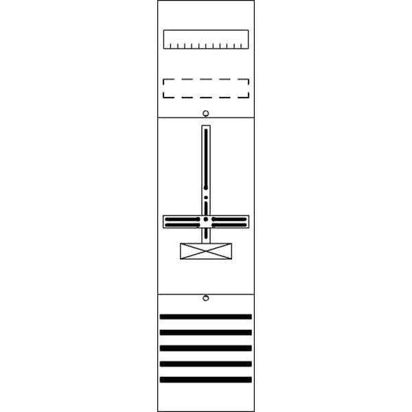 Striebel & John FD17 Zählerfeld ohne Verdrahtung mit Dreipunkt-Befestigung 7RE 2CPX054036R9999