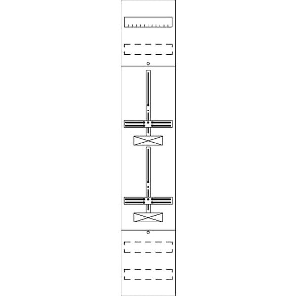 Striebel & John FD19DH Zählerfeld ohne Verdrahtung mit Dreipunkt-Befestigung 9RE 2CPX054042R9999