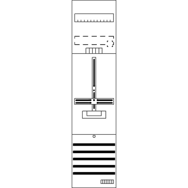 Striebel & John DF17G1 Zählerfeld 7RE 1Z vorverdrahtet mit Zählerkreuz 2CPX054108R9999