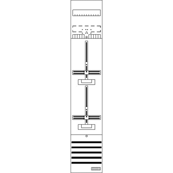 Striebel & John DF19G2 Zählerfeld 9RE 2Z vorverdrahtet mit Zählerkreuz 2CPX054115R9999