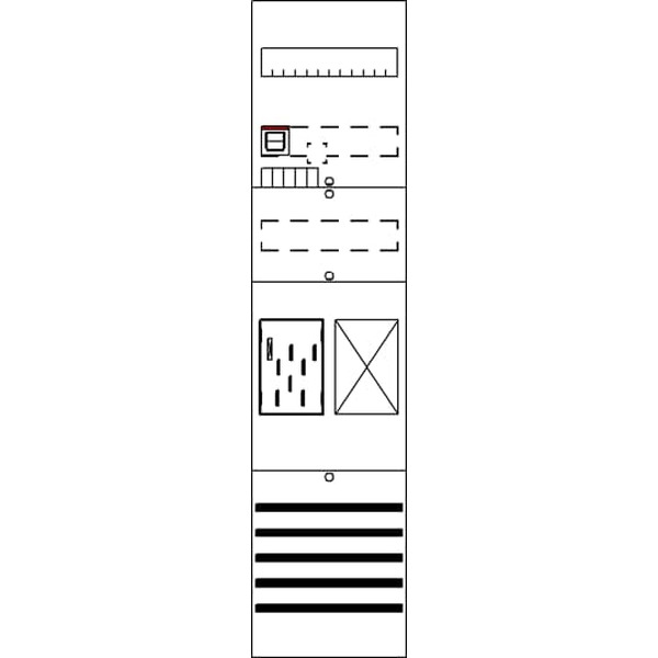 Striebel & John BF17T11 Zählerfeld 7RE 1Z1R vorverdrahtet mit BKE-I 2CPX054125R9999