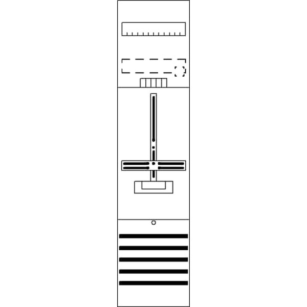 Striebel & John DF17C1 Zählerfeld 7RE 1Z vorverdrahtet mit Zählerkreuz 2CPX054148R9999