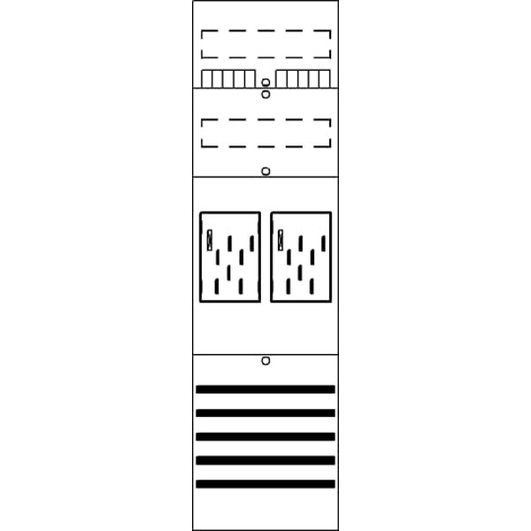 Striebel & John BF16A2 Zählerfeld 6RE 2Z vorverdrahtet mit BKE-I 2CPX054166R9999