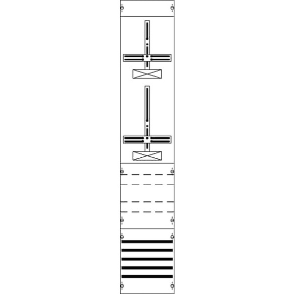 Striebel & John FD19XM1 Zählerfeld ohne Verdrahtung mit Dreipunkt-Befestigung 9RE 2CPX054193R9999